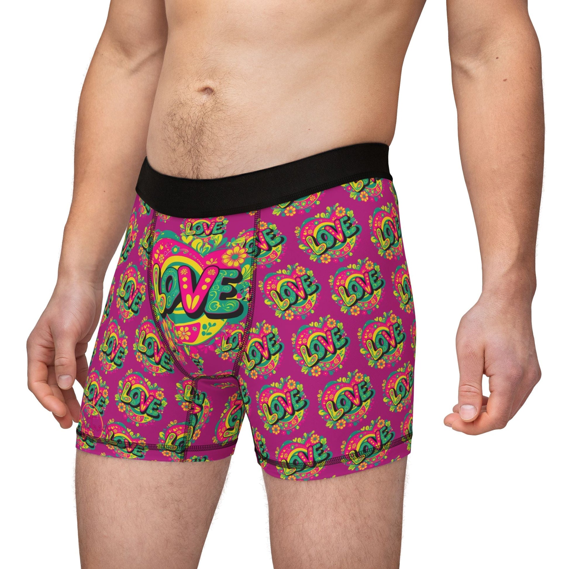 Electric Bloom Love Boxer Briefs All Over Prints