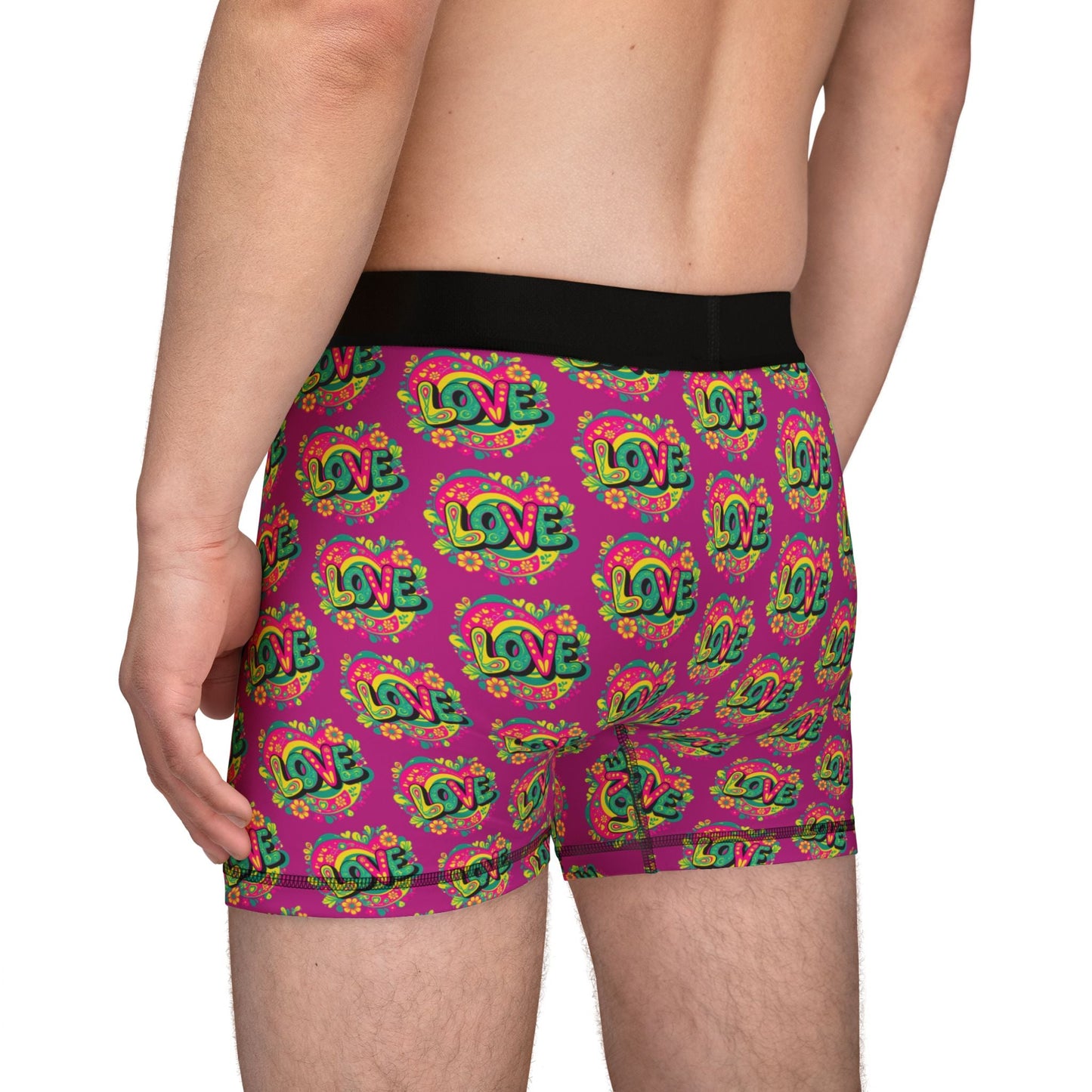 Electric Bloom Love Boxer Briefs All Over Prints