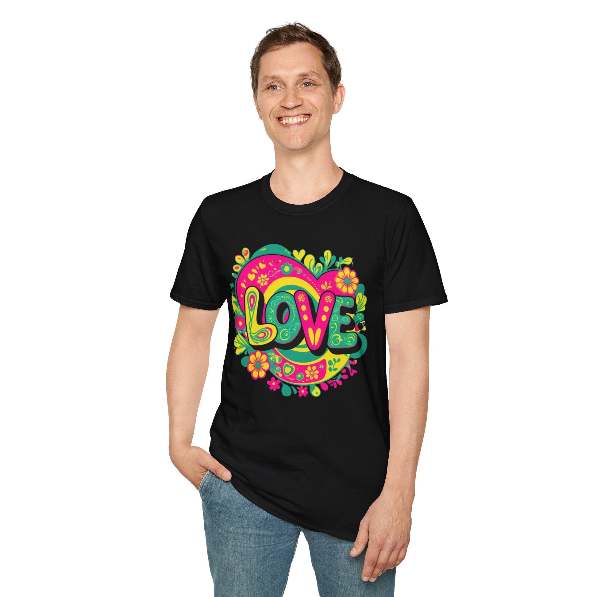 Electric Bloom Love Tee T Shirt
