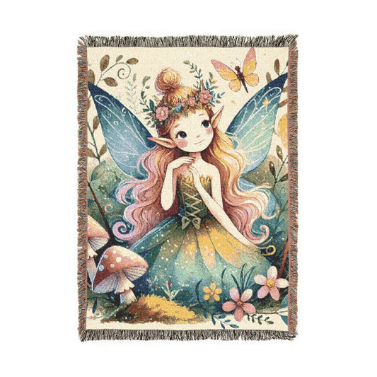 Enchanted Fairy – Woven Blanket Artwork / 52’’ × 37’’ Home Decor