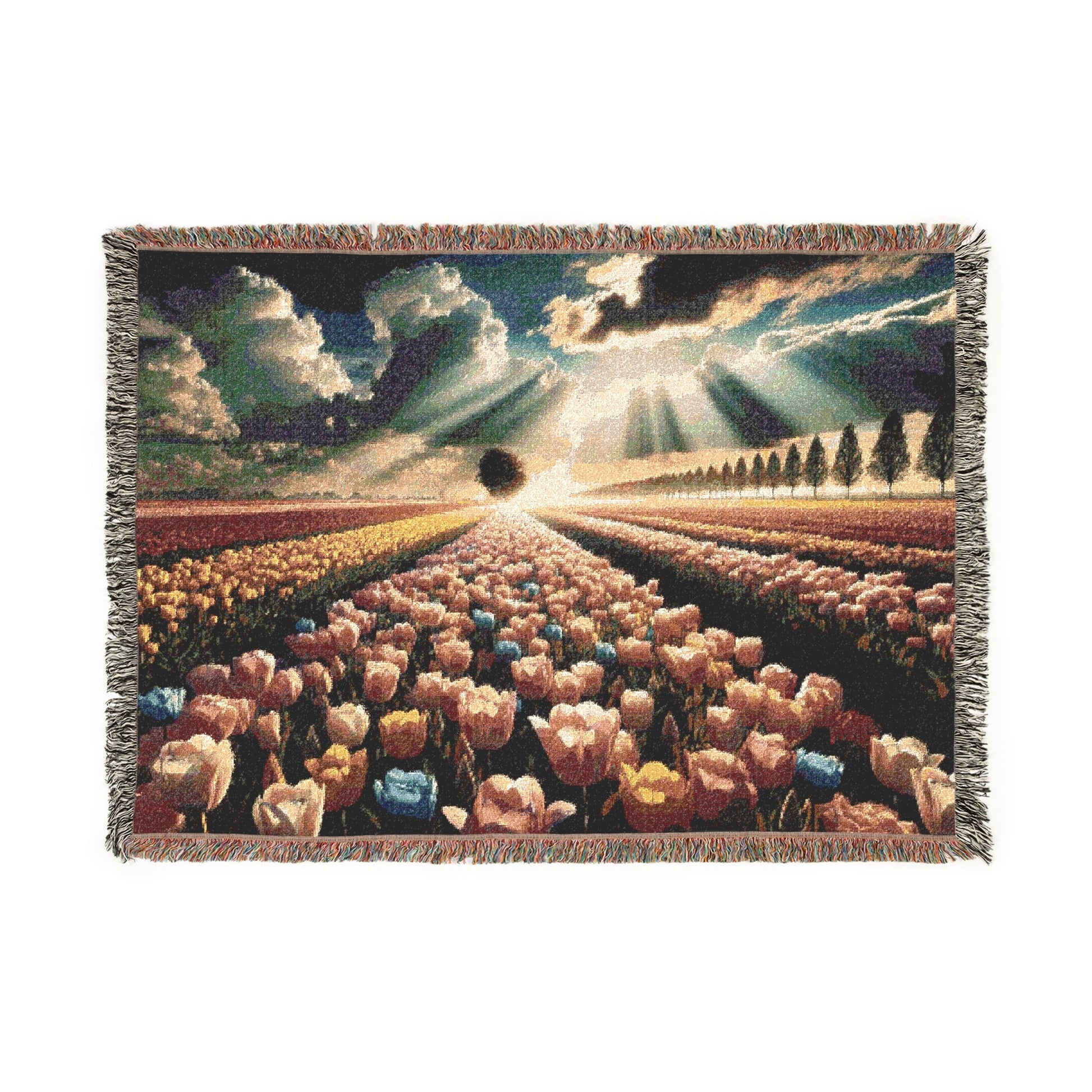 Fields of Light – Woven Blanket Artwork / 52’’ × 37’’ Home Decor