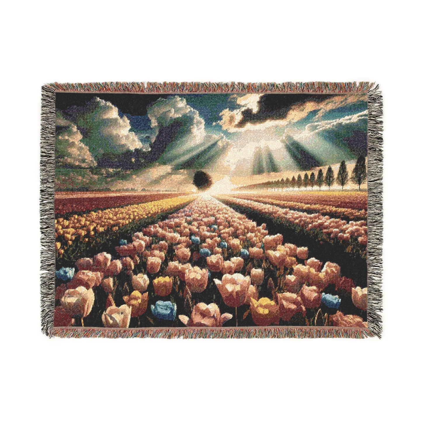 Fields of Light – Woven Blanket Artwork / 80’’ × 60’’ Home Decor