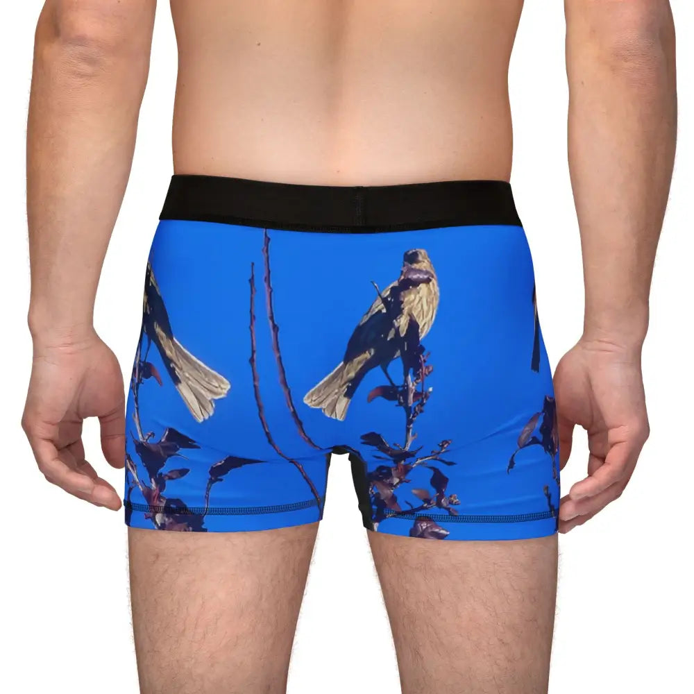 Finch-credible Boxers: ’Morning Perch’ Men’s Designer Underwear - All Over Prints