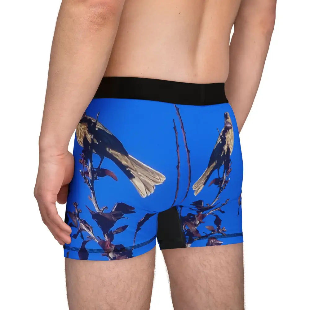 Finch-credible Boxers: ’Morning Perch’ Men’s Designer Underwear - All Over Prints