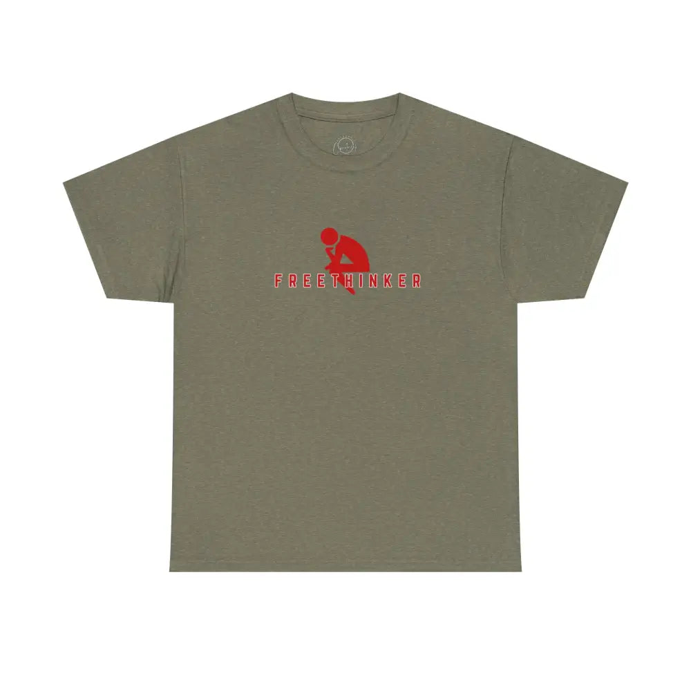 Freethinker Tshirt (Version 4) | Bold and Empowering - Heather Military Green / S - T-Shirt