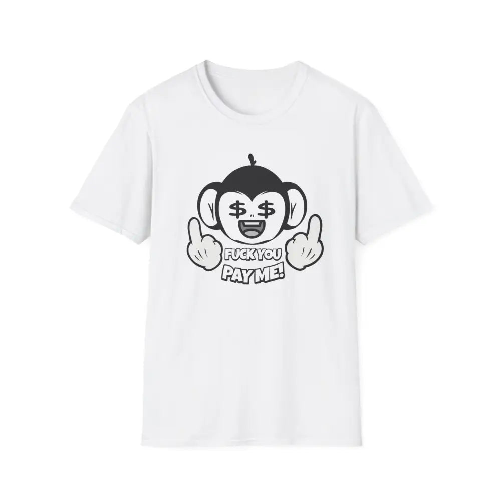 Fuck You Pay Me Pocket Unisex Tee Shirt - White / S - T-Shirt
