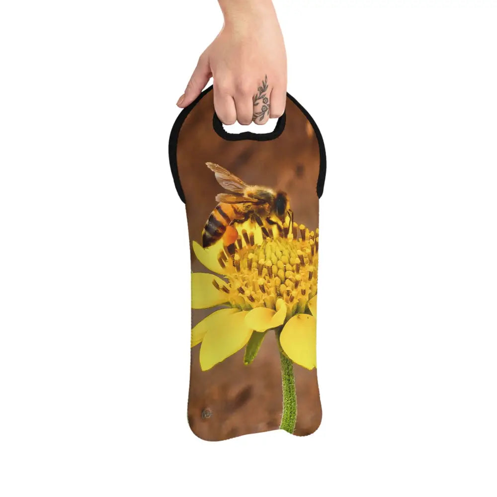 Golden Nectar Original Photography Wine Tote - White / One size / Without corkscrew - Accessories