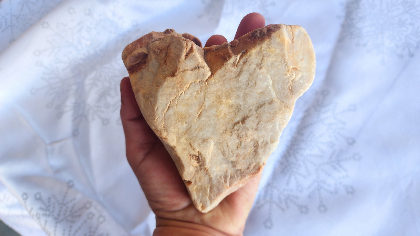 Heart Rock #01 – “Sacred Strength” Large Display Stone - Love ROck