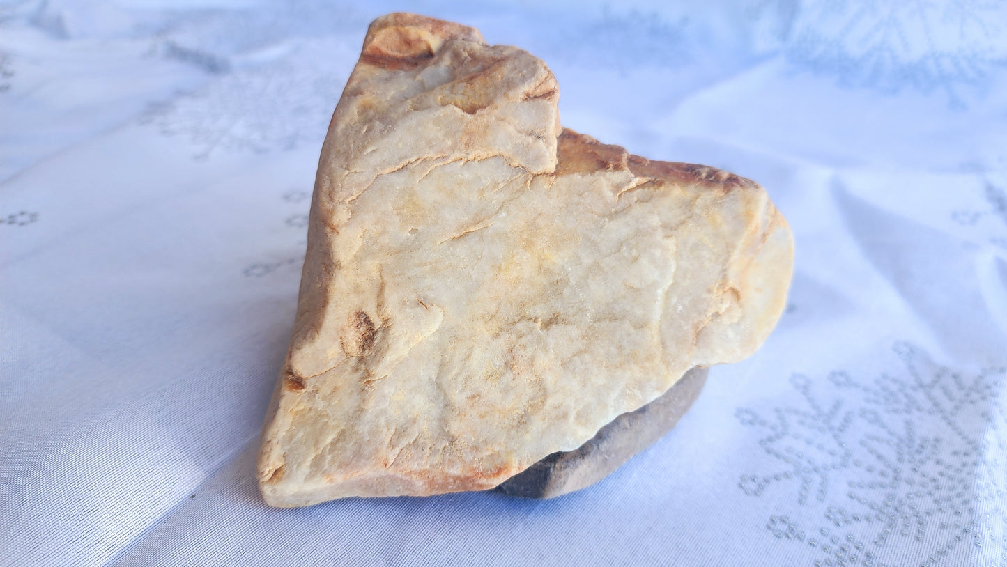 Heart Rock #01 – “Sacred Strength” Large Display Stone - Love ROck