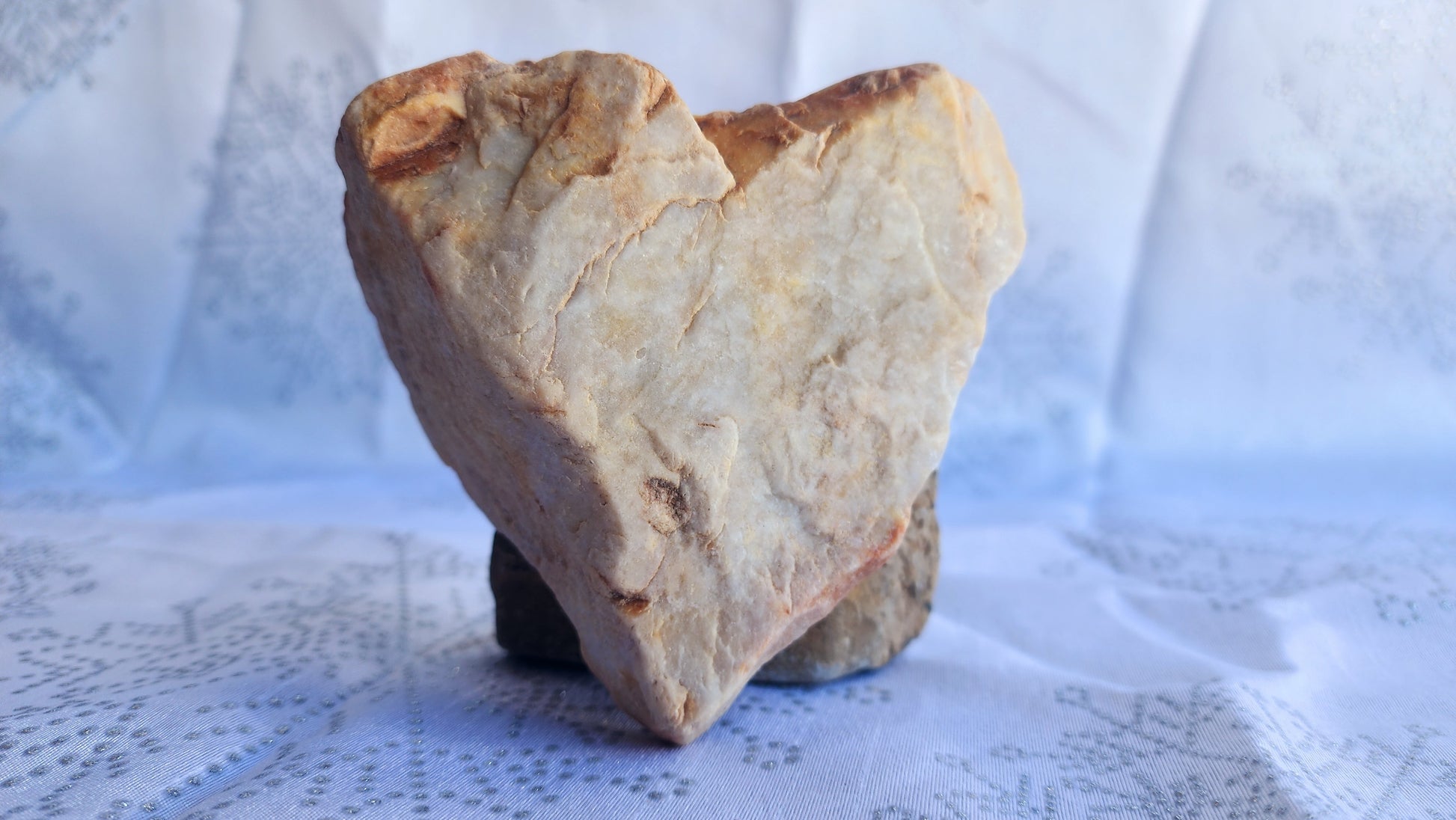 Heart Rock #01 – “Sacred Strength” Large Display Stone - Love ROck