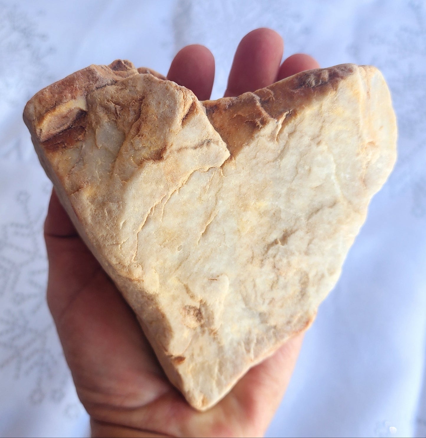 Heart Rock #01 – “Sacred Strength” Large Display Stone - Love ROck