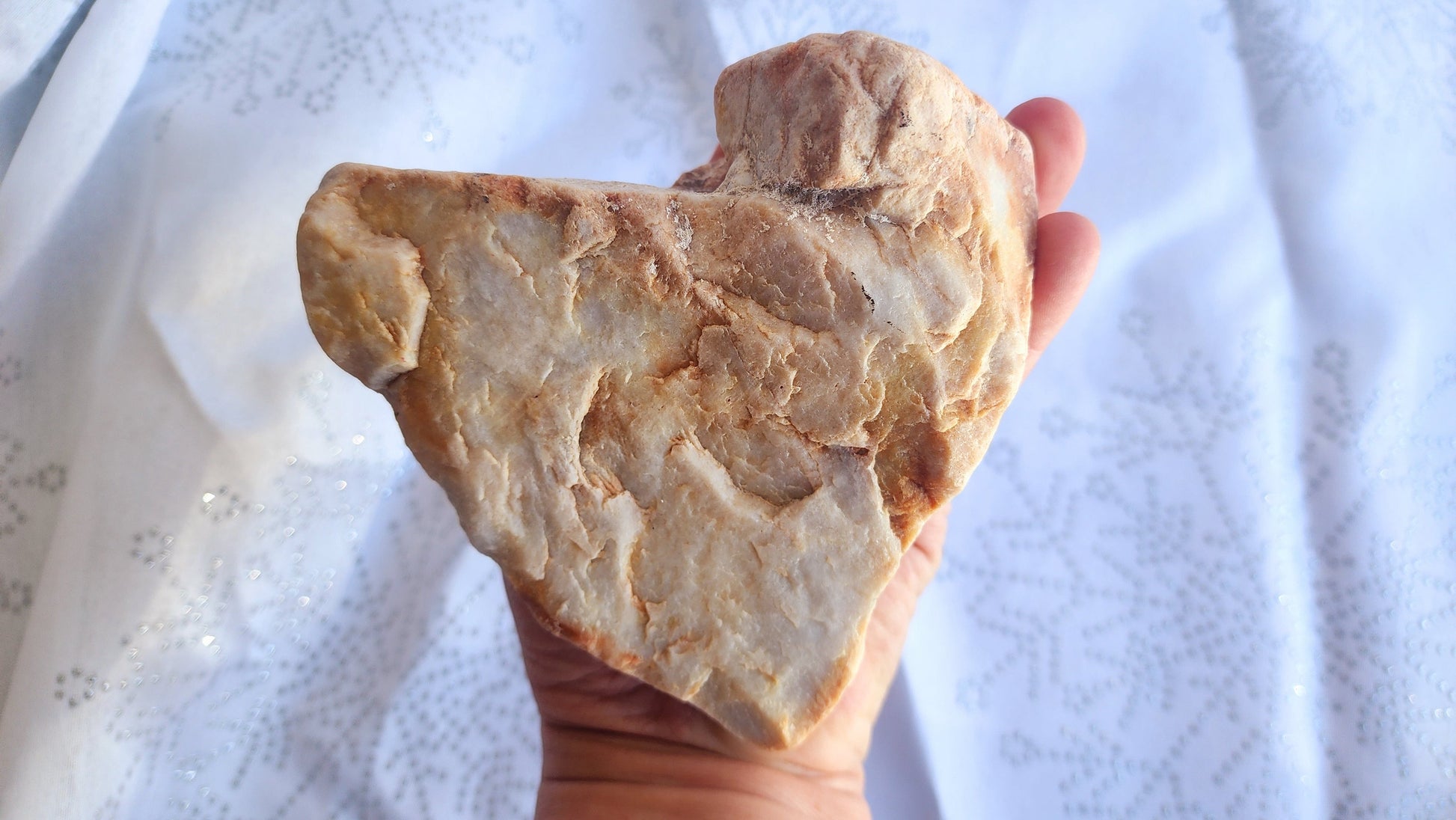 Heart Rock #01 – “Sacred Strength” Large Display Stone - Love ROck