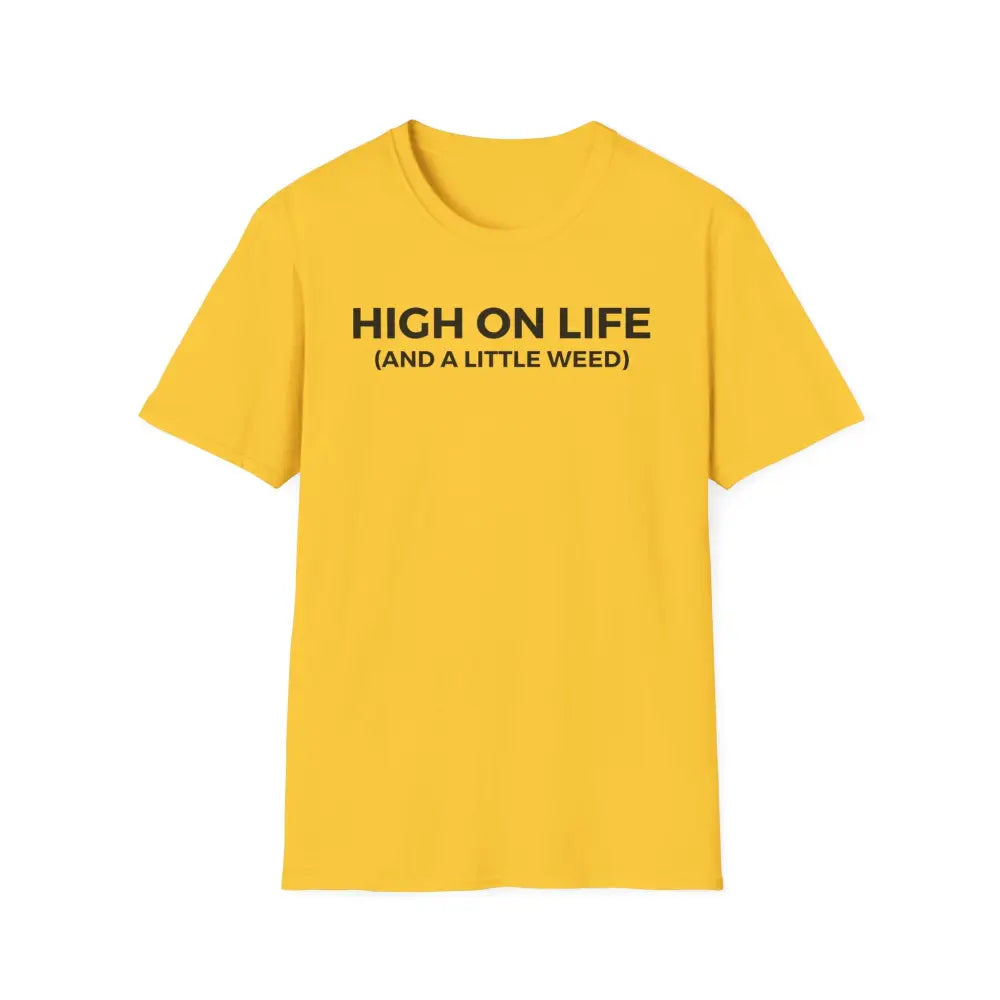 High On Life Weed Tee Shirt | Stoner tshirt | Cannabis tee | 420 teeshirt | Funny Weed Stoner | Weed Gift Weed Shirt
