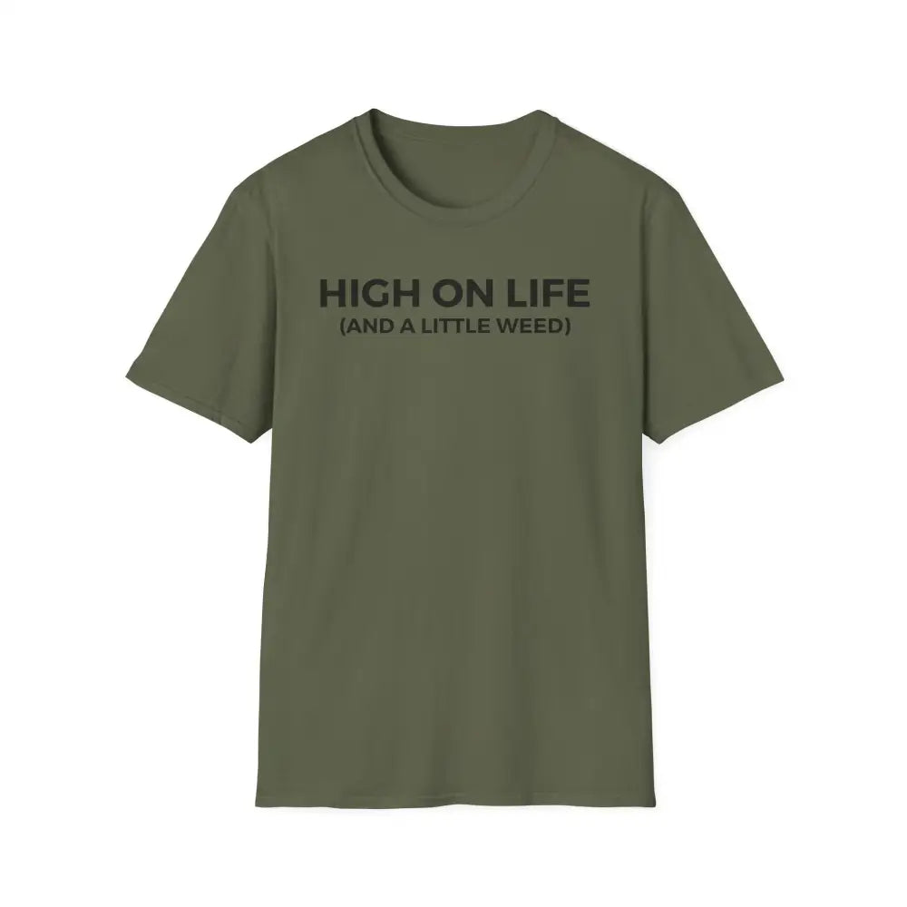 High On Life Weed Tee Shirt | Stoner tshirt | Cannabis tee | 420 teeshirt | Funny Weed Stoner | Weed Gift Weed Shirt