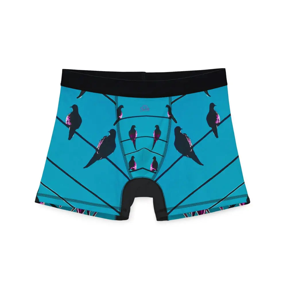 High Wire: No Birdwatching Required Men’s Boxer Briefs - S / Black stitching - All Over Prints