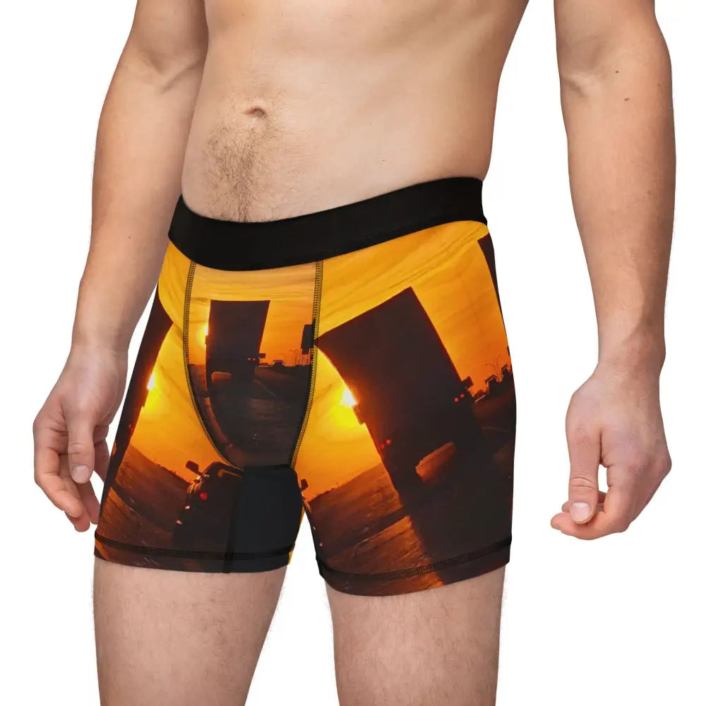 ’Highway Haulin’ Men’s Boxers: Unleash the Power of the Open Road - All Over Prints