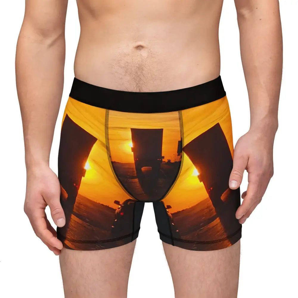 ’Highway Haulin’ Men’s Boxers: Unleash the Power of the Open Road - All Over Prints