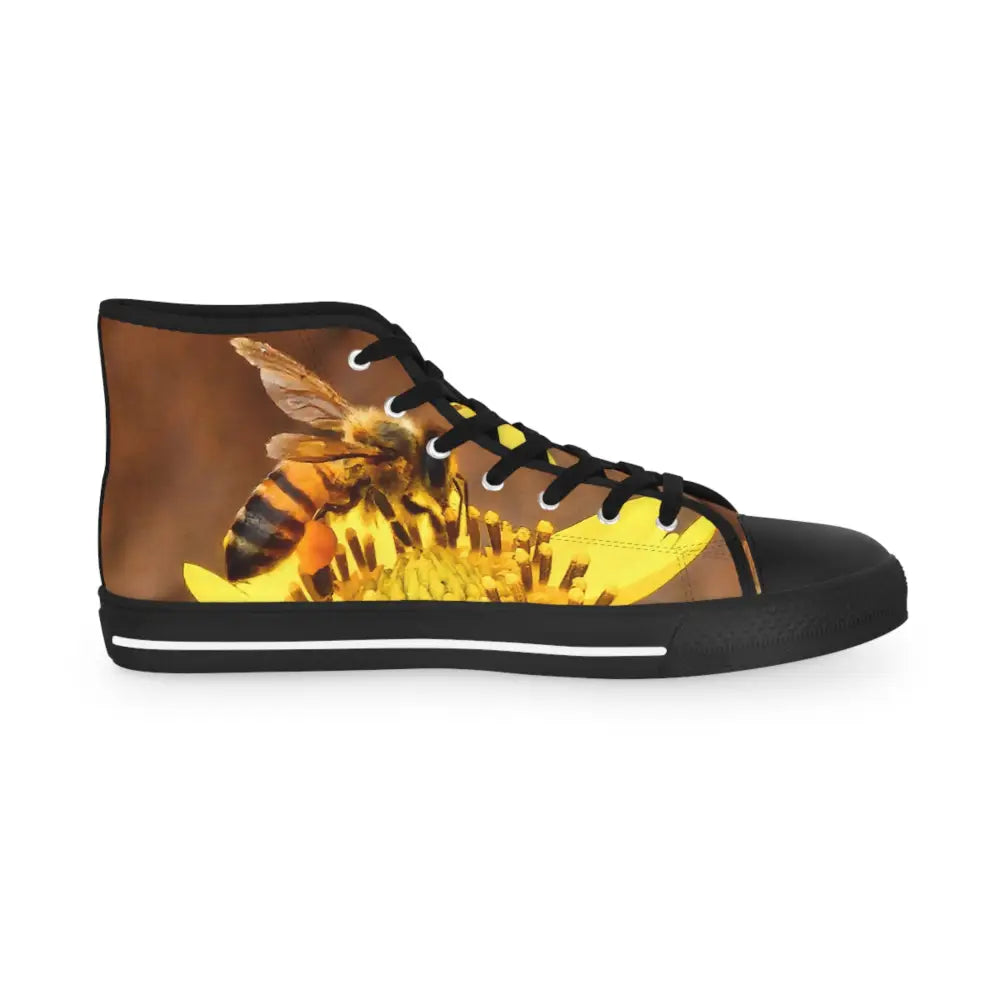 Killer Bee Golden Nectar Men’s High-Top Sneakers black version