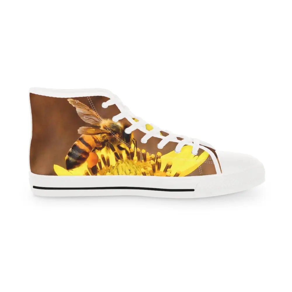 Unique Bee Men’s Shoes High-Top Sneakers top down view