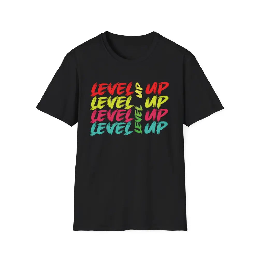 Level up tshirt | Level up teeshirt - Black / S - T-Shirt