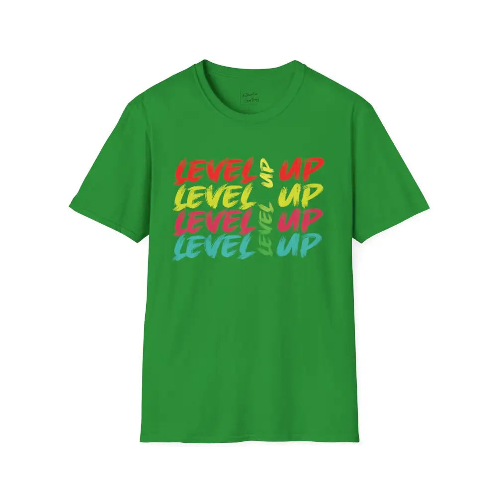 Level up tshirt | Level up teeshirt - Irish Green / S - T-Shirt