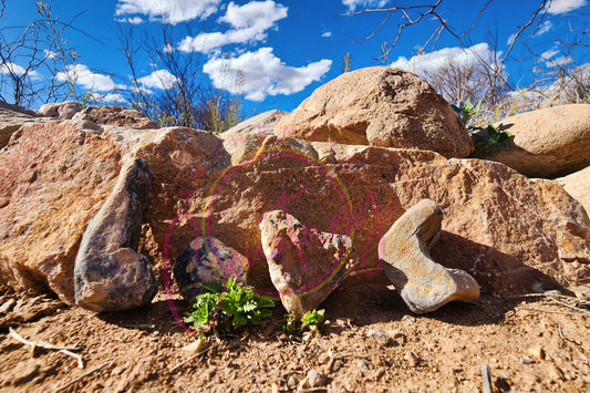 Love Rocks Fairbank Blue Sky Desert Rocks Photography Download