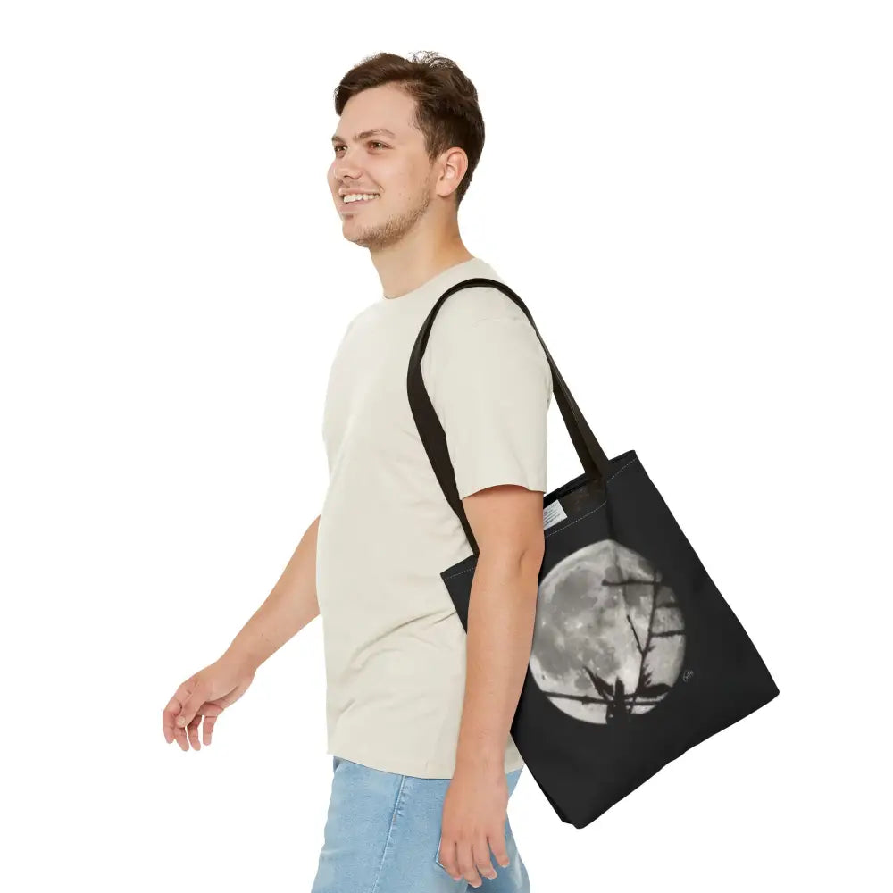 Lunar Botanica: Silver Crossing Tote Bag - Bags