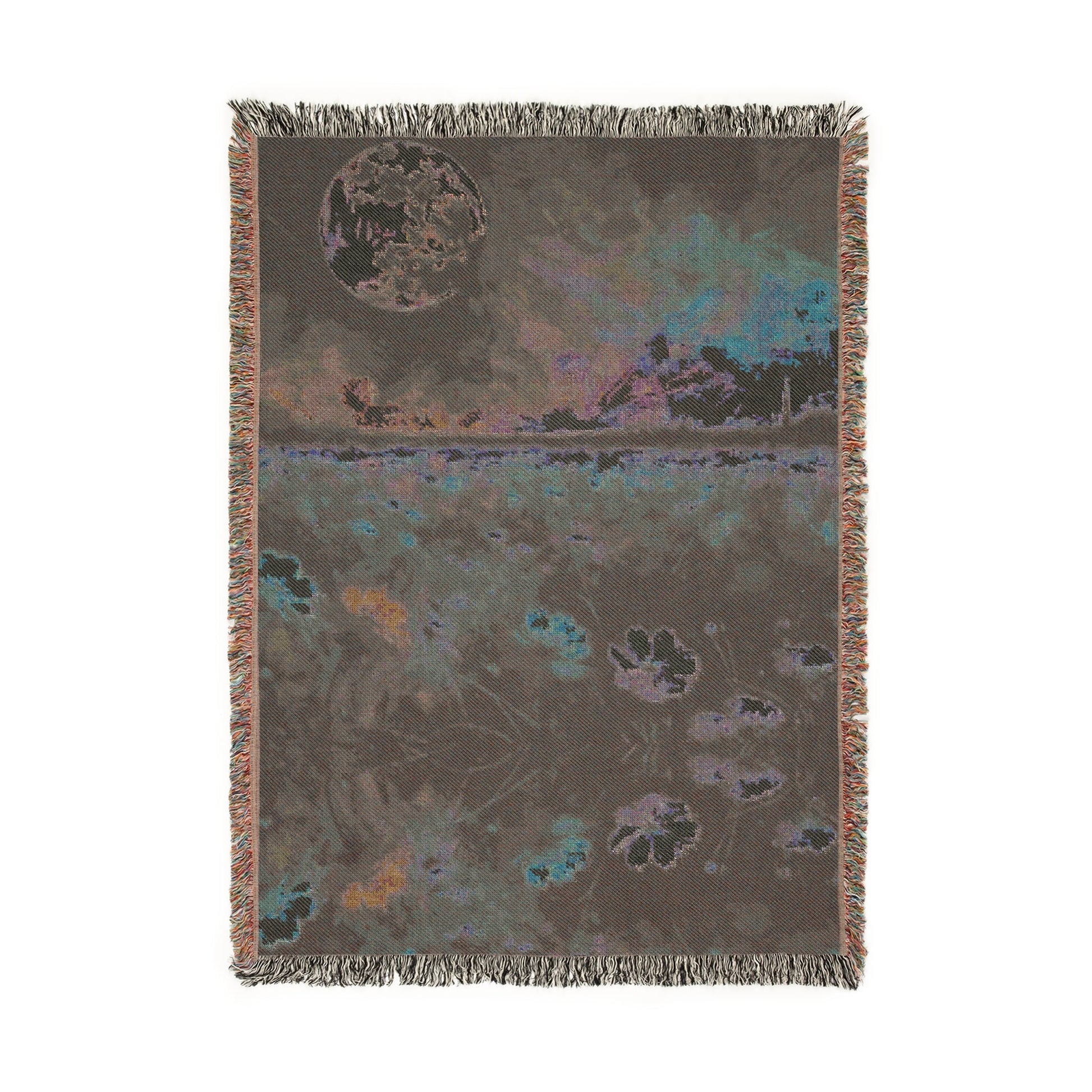Lunar Garden – Woven Blanket Home Decor