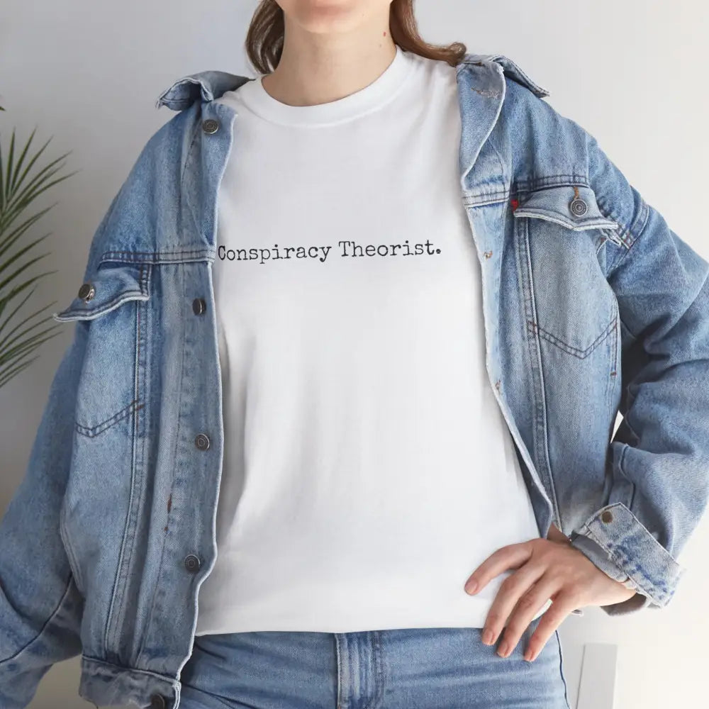 Minimalist Conspiracy Theorist T-Shirt | Courier Font Tee - T-Shirt