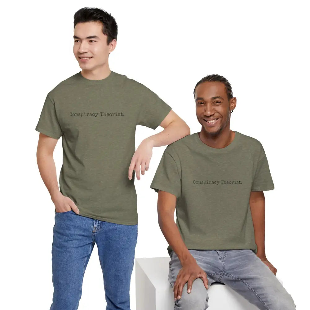 Minimalist Conspiracy Theorist T-Shirt | Courier Font Tee - T-Shirt