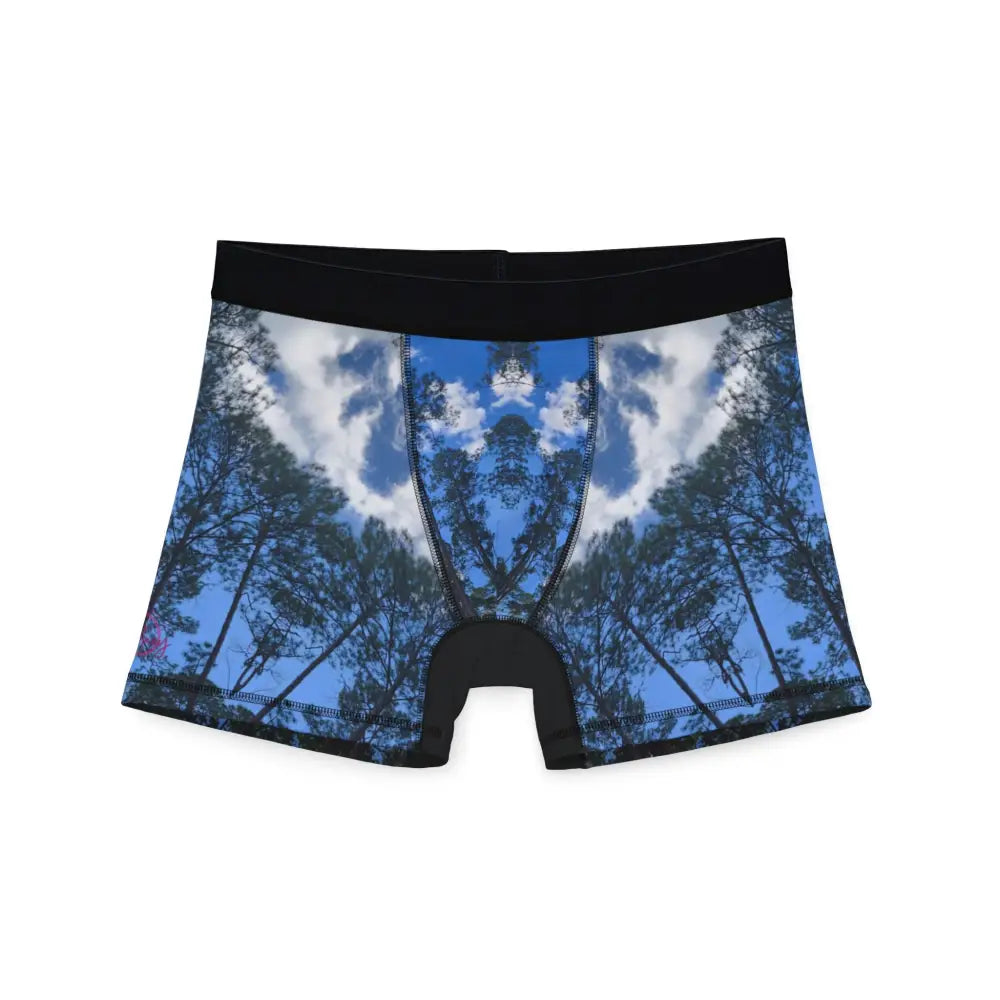 ’Morning Woodlands Boxers’: For Men Who Stand Tall (Even Before Coffee) - S / Black stitching - All Over Prints