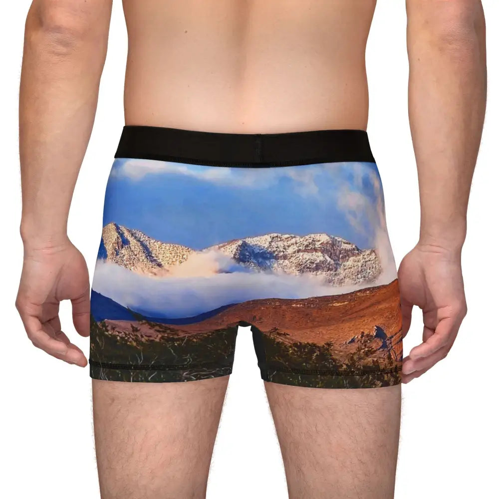 ’Mountains Whisper’ Designer Boxer Briefs - All Over Prints