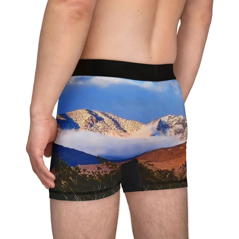 ’Mountains Whisper’ Designer Boxer Briefs - All Over Prints