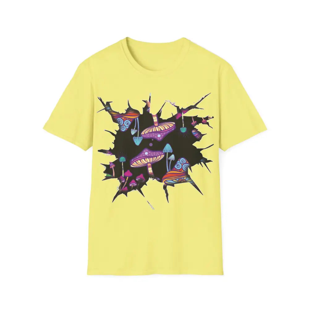 Mushroom Shirt Magic Mushroom TShirt Trippy Mycology T-shirt Alt Clothes Pop Art Mushroom Clothes Mushroom Lovers