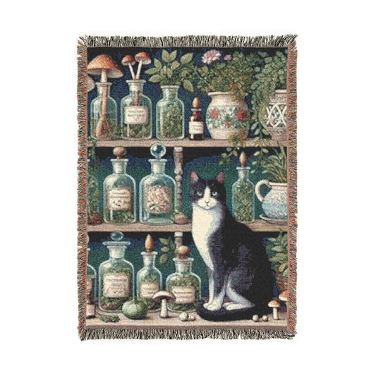 Mystic Apothecary – Woven Blanket Artwork / 52’’ × 37’’ Home Decor