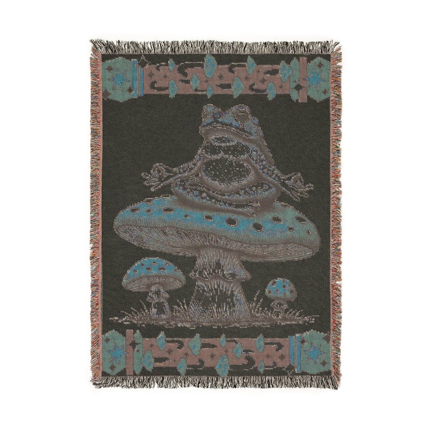 Mystic Mushrooms – Woven Blanket Home Decor