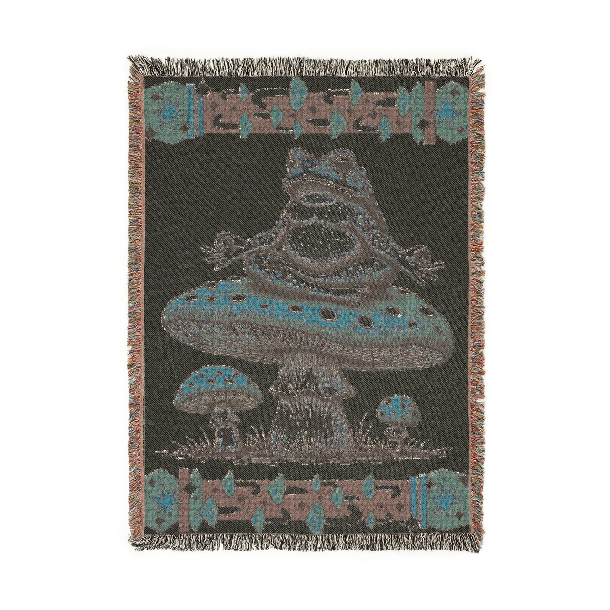 Mystic Mushrooms – Woven Blanket Home Decor