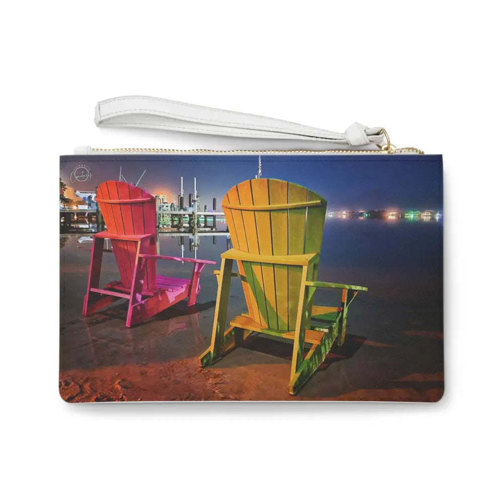 Pensacola Bay Beach Chair Breeze - Authentic Courtney Photography Clutch Bag - One size - Bags