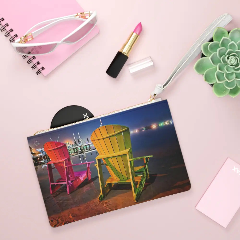 Pensacola Bay Beach Chair Breeze - Authentic Courtney Photography Clutch Bag - One size - Bags