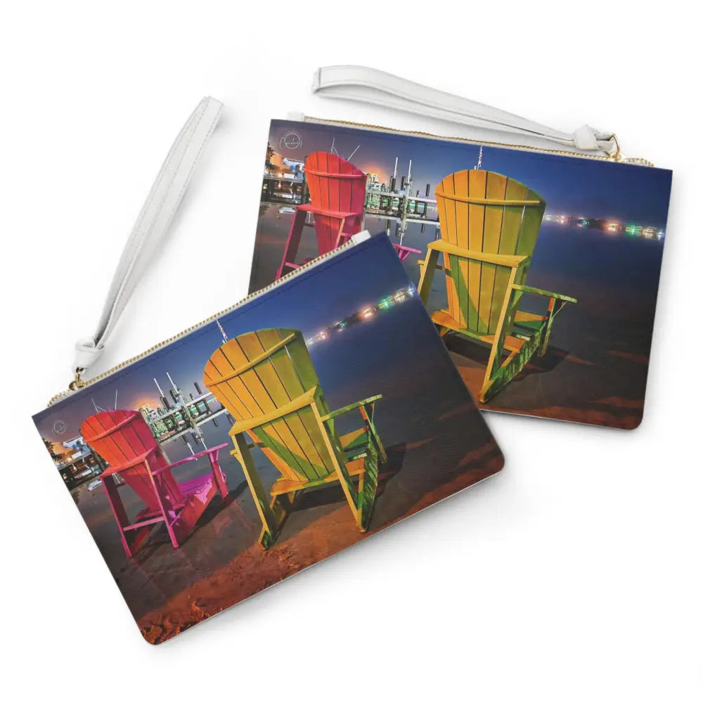 Pensacola Bay Beach Chair Breeze - Authentic Courtney Photography Clutch Bag - One size - Bags