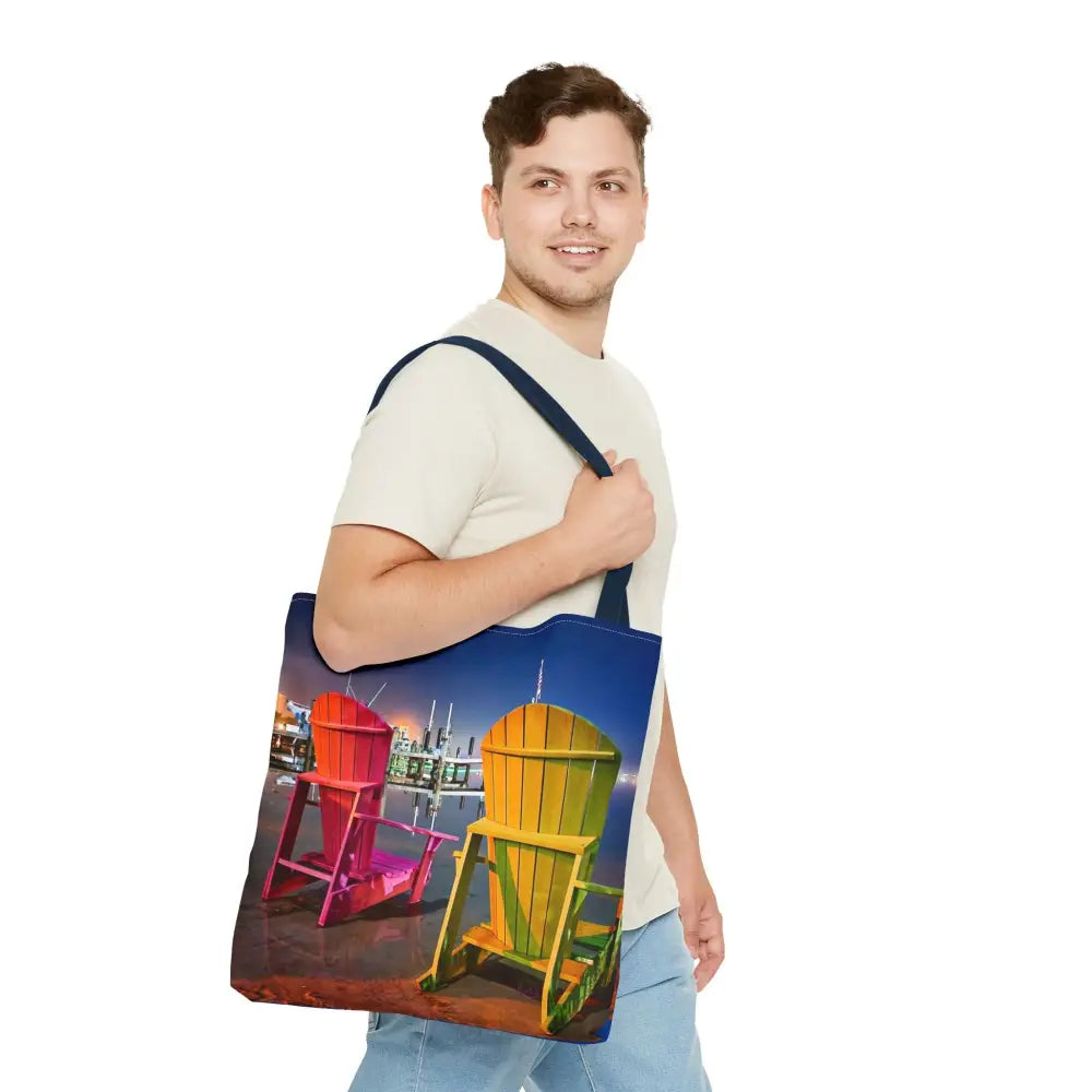 Pensacola Bay Beach Chair Breeze - Authentic Courtney Photography Tote Bag - Bags