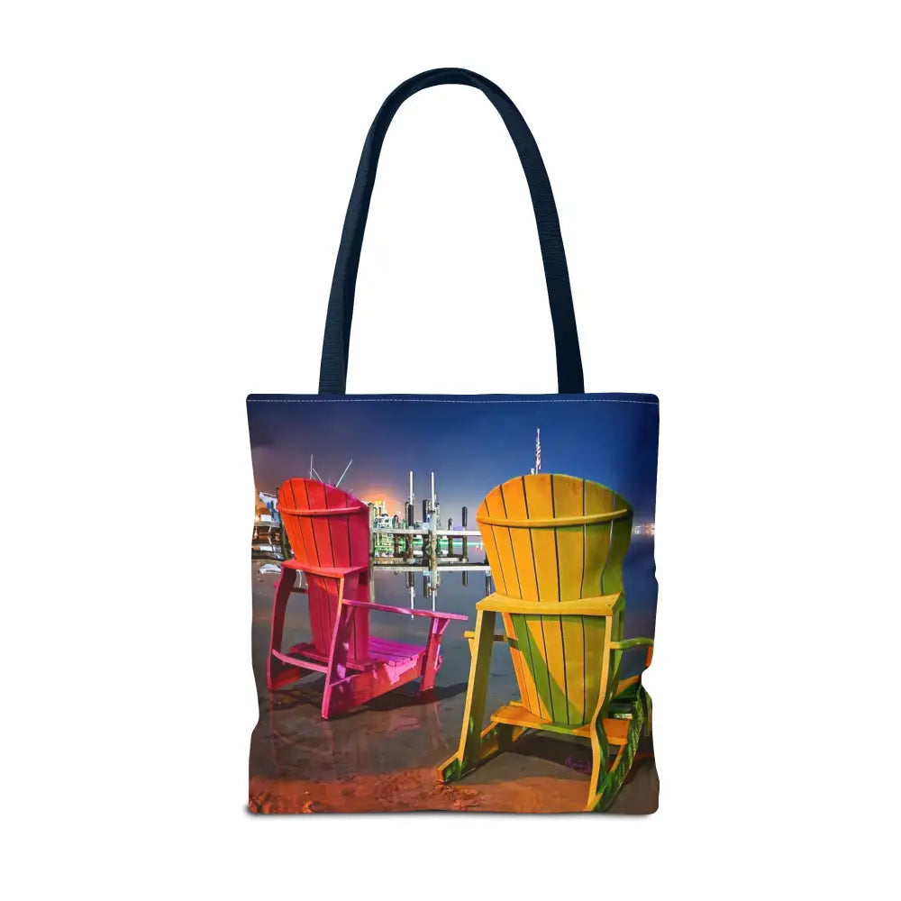 Pensacola Bay Beach Chair Breeze - Authentic Courtney Photography Tote Bag - Bags