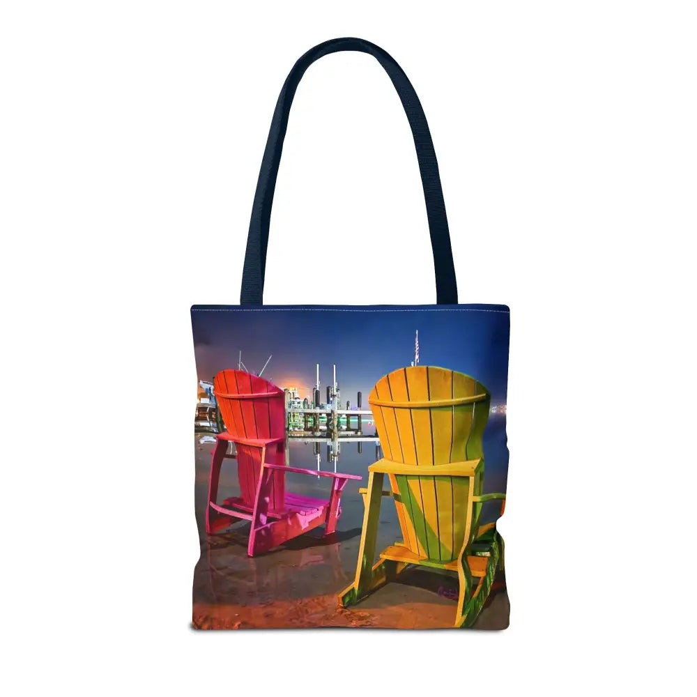 Pensacola Bay Beach Chair Breeze - Authentic Courtney Photography Tote Bag - Bags