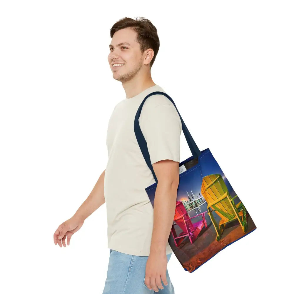Pensacola Bay Beach Chair Breeze - Authentic Courtney Photography Tote Bag - Bags