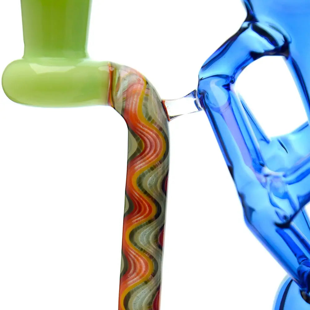 QUAD WIGWAG RECYCLER WITH OPAL - Water Pipe