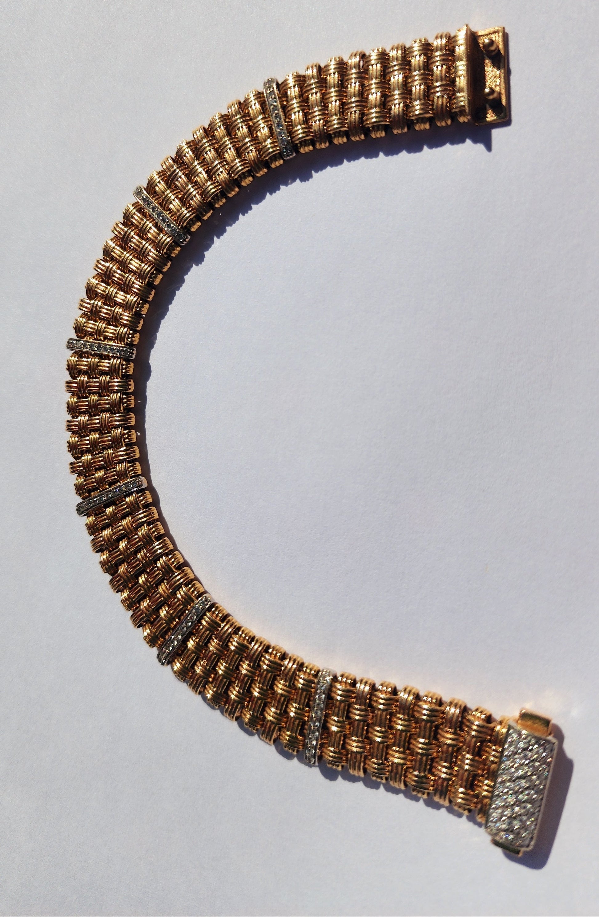 Roberto Coin 5-Row Appassionata Diamond Bracelet – 18k Gold - Jewelry