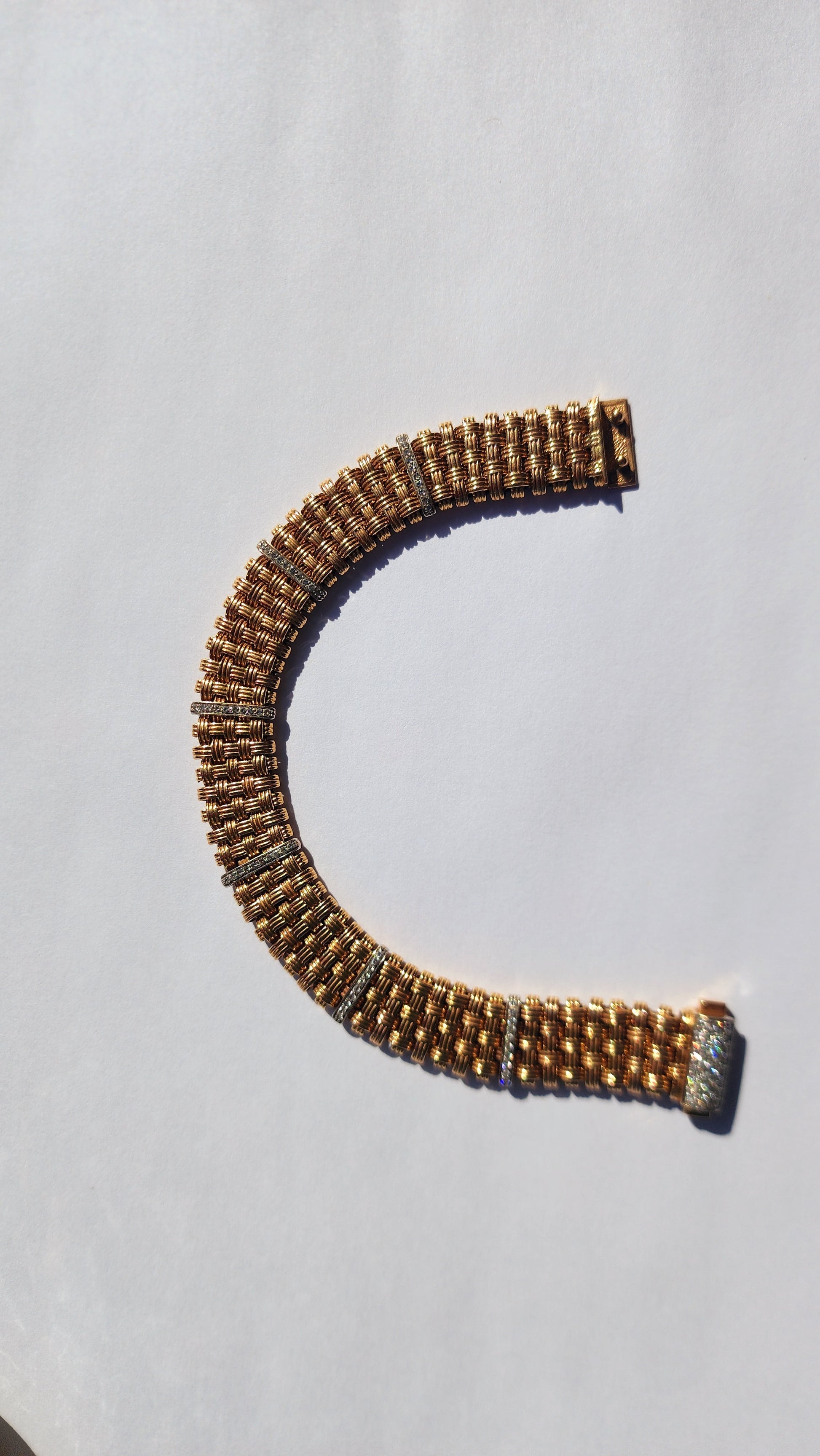Roberto Coin 5-Row Appassionata Diamond Bracelet – 18k Gold - Jewelry