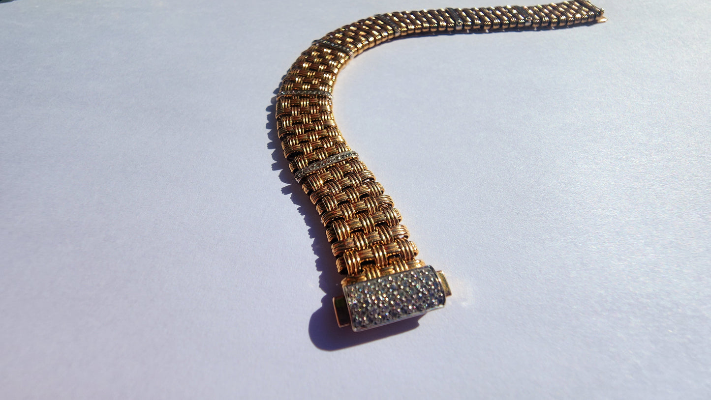 Roberto Coin 5-Row Appassionata Diamond Bracelet – 18k Gold - Jewelry