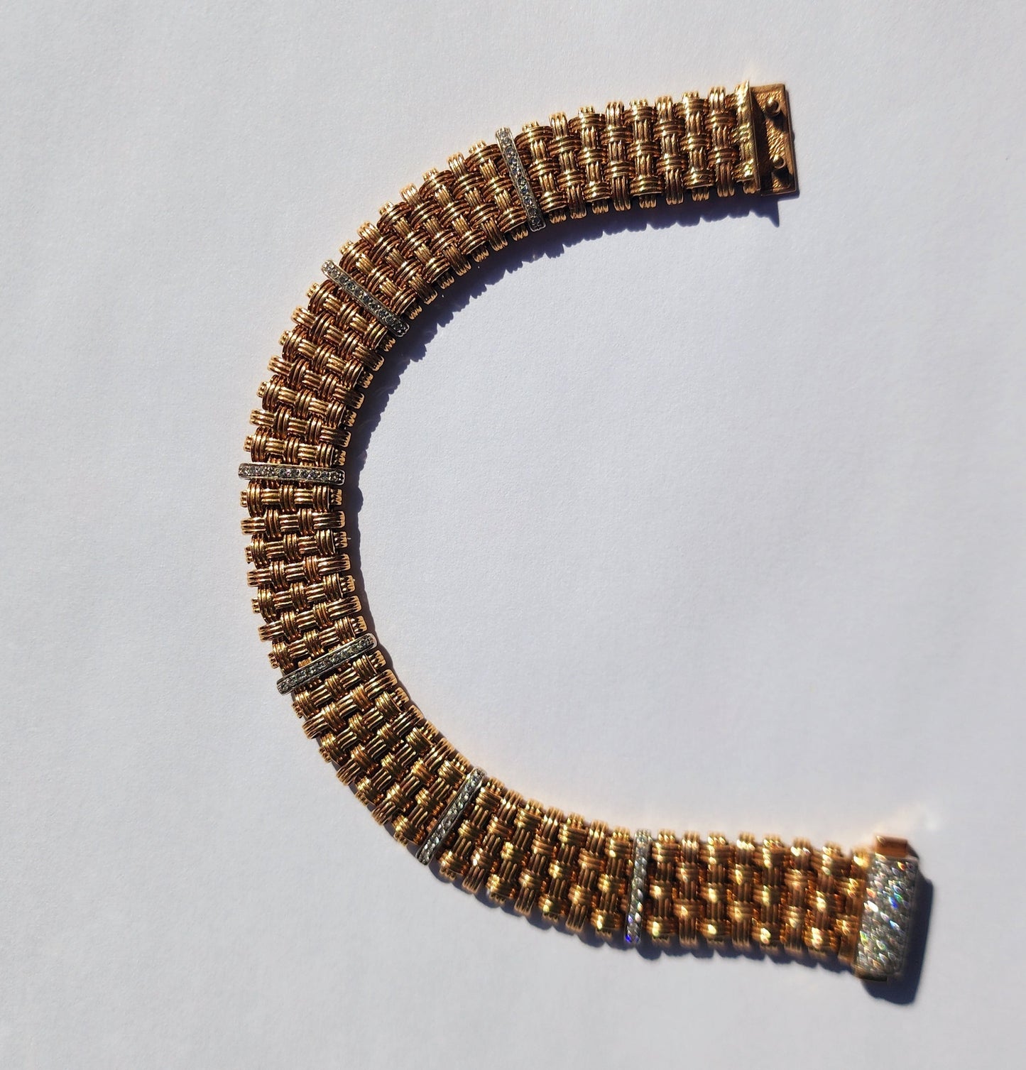 Roberto Coin 5-Row Appassionata Diamond Bracelet – 18k Gold - Jewelry