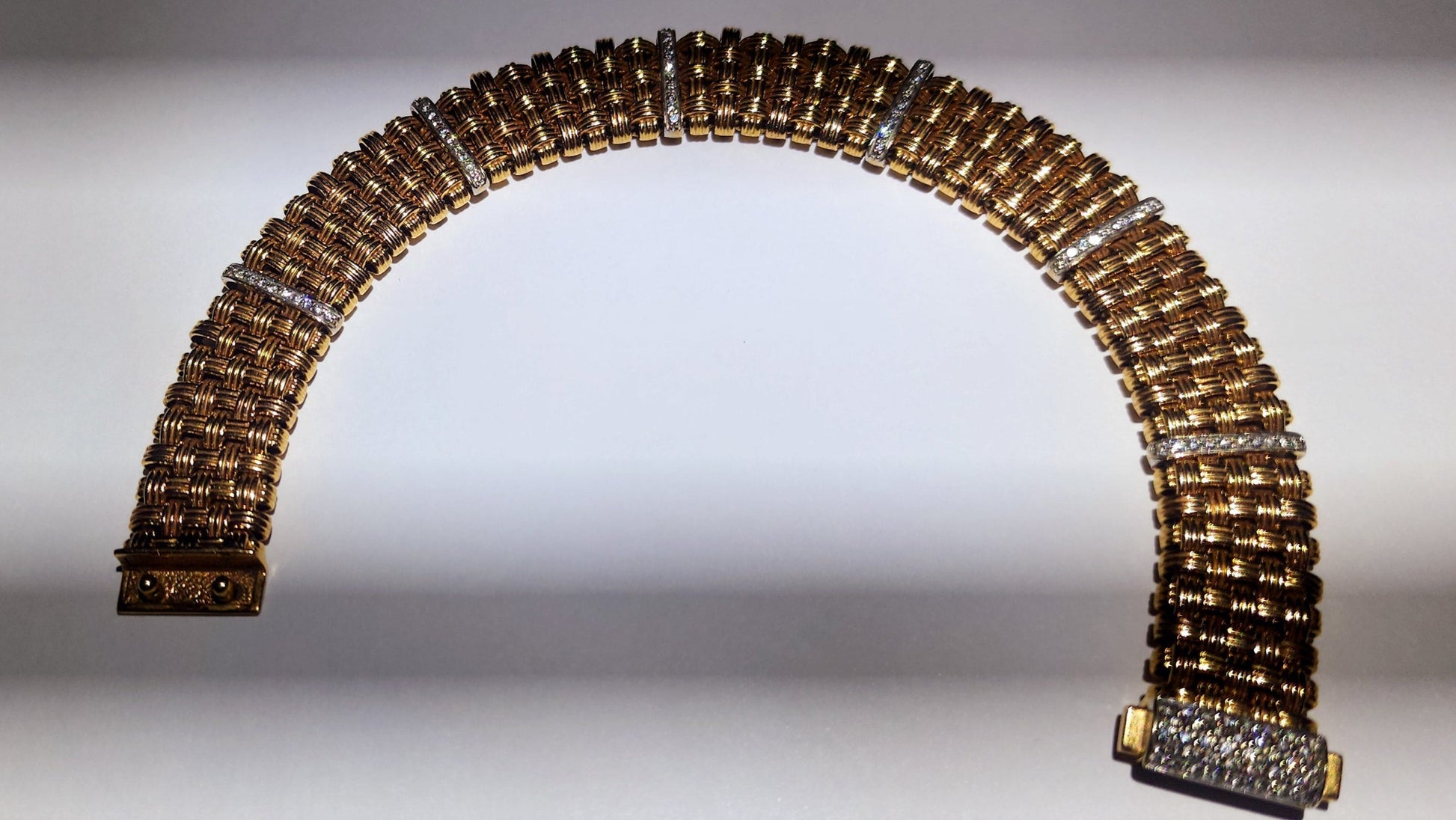 Roberto Coin 5-Row Appassionata Diamond Bracelet – 18k Gold - Jewelry
